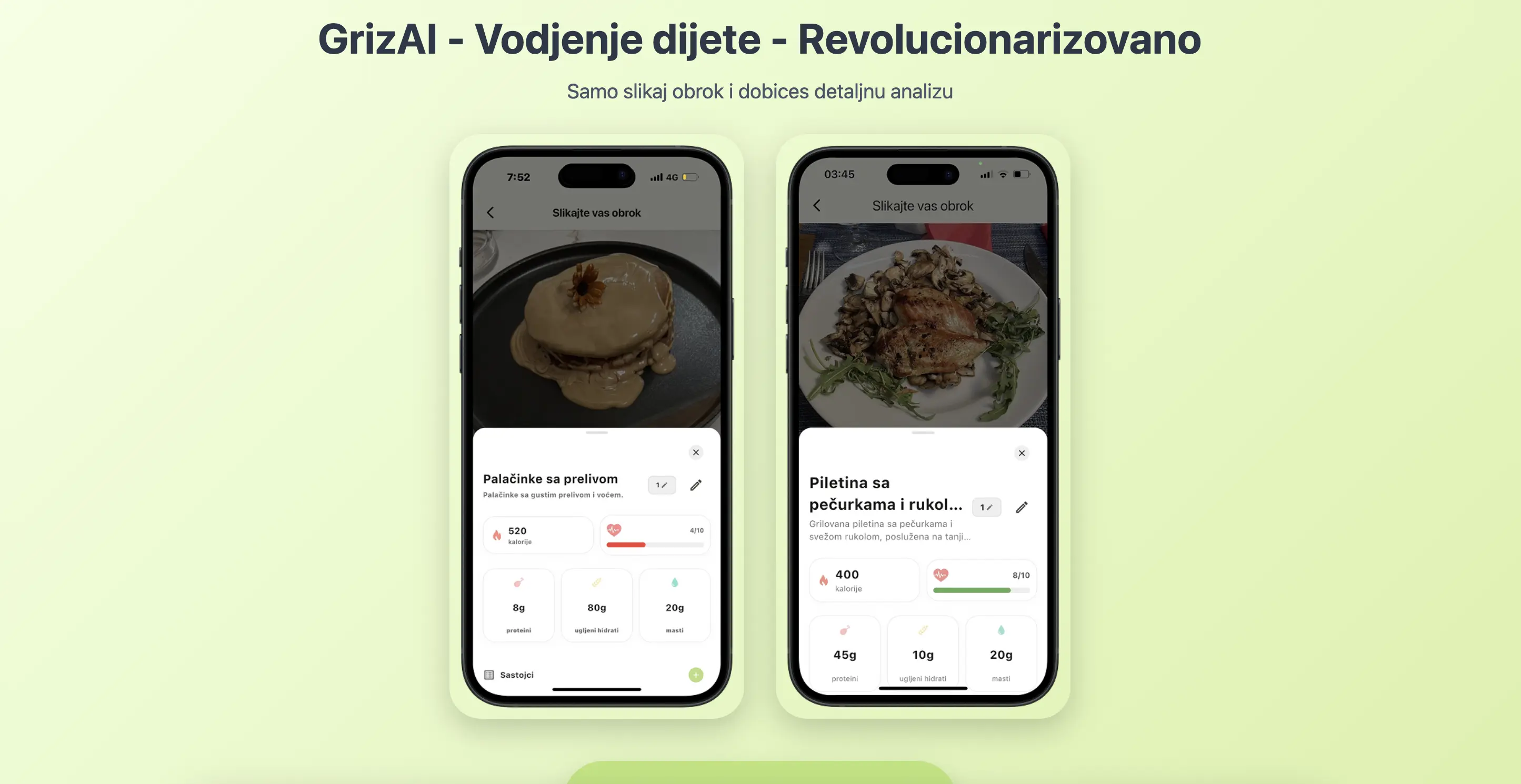 GrizAI Aplikacija